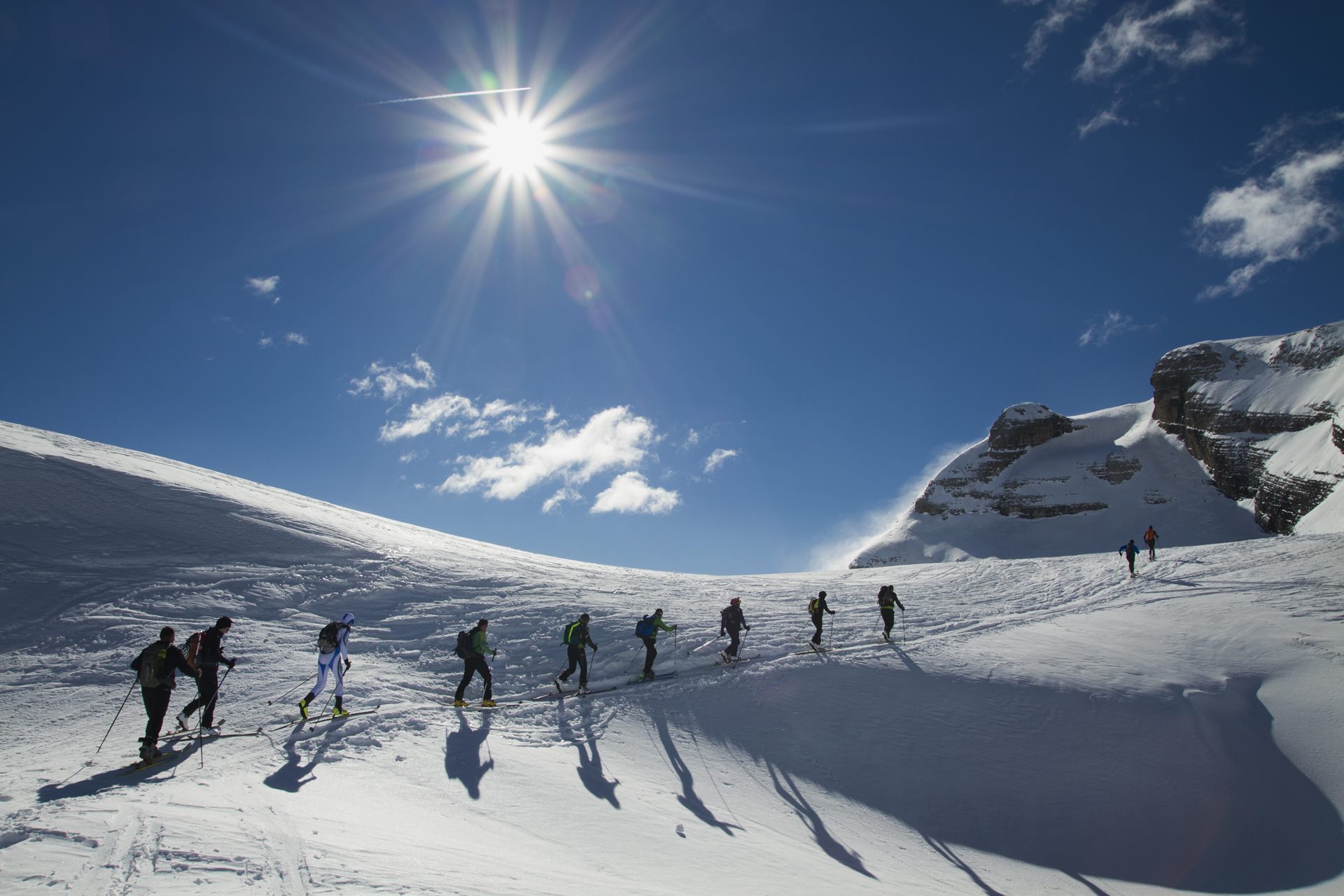 Vorsicht im Winter im Gebirge